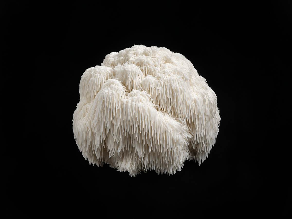Lion’s mane mushroom cluster